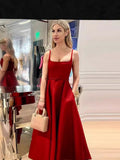 Fashion Goddess Temperament Sexy Sling Square Straight Color Swing Hepburn Dress Dress