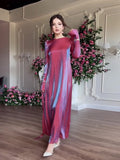 Dress New Static Flash Glazed Glazed Middle East Saudi Dubai Elegant Dress
