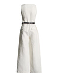 Temperament Commuting Style 2025 Summer New Fashion Small Fragrant Coat + Belt With Trousers Set