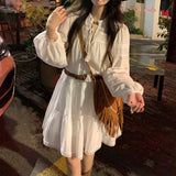 And Autumn 2025 New Gentle Princess White Dress Small Long Sleeve Temperament French Dress Woman