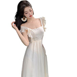 Leaf Belt Leaf Belt And Leaf Dress Woman's New Summer Ethereal Flawed Suspension Dress For 2024