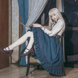 Teased Original Nameless Lament Lolita Girl Lolita Shawl Shawl Half Dress Daily Sweet Suit 7174