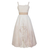 Design New Flower Room Set Hanfu Women's Element Jacket Sling Skirt Set Autumn And Winter 8495