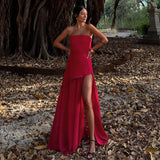 Autumn 2025 New Fork Dress Famous Style Temperament Tecta Tecta Yarn Splicing Dress DJPT