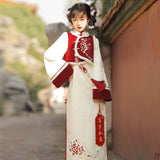 Design Spring Dawn Chinese Wind Improvement Han Element Vest Cheongsam Women's Suit 8896