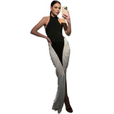 Women's Summer New Sexy Body Hanging Neck Bumping Dress Girl DJPT