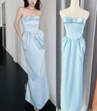 New Sweet Morning Dress Engagement Birthday Dress Elegant Sfin-Bunnyed Brace