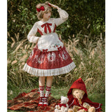 Design Strawberry Diary Elegant Temperament Op Lolita Lolita Dress Cloak Two-Piece Set 6321