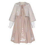 Design Little Sheep Lolita Sling Skirt Lolita Dress Temperament Sweet Three-Piece Set 6444
