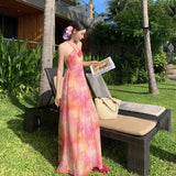 Wind Sling Dress Woman 2024 New Sling Skirt Design Small Beach Dress