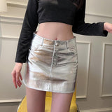 High-Waist Coating Hottie Short Skirt Women Summer Trend Casual Fashion Skirt DJPT