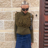 Women's Autumn New Solid Color Zipper Wool-Knitted Cardigan Jacket DJPT