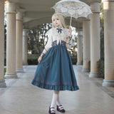 Teased Original Nameless Lament Lolita Girl Lolita Shawl Shawl Half Dress Daily Sweet Suit 7174