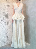 Version Of French Retro Embroidery Embroidered Silk Flax Temperament White Dress Temperament High-End Niche Set