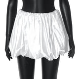 Women's Summer 2024 New Solid Low- Waist Vlawed Casual Short Dress DJPT