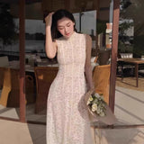 2025 White Lace Hooks And Airnecked Backwear Dresses