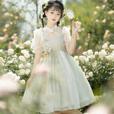 Design Wind Lily Jsk Man Element Dress Daily National Style Lolita Sweet Dress 6743