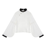 Design Dusk Chinese Style Improvement Han Elements Hanfu Women's New Chinese Top Dress Dress Set 8459