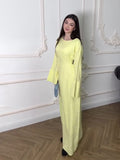 French Small Temperament Summer Solid Color Small Fresh High-End Feel Waist Dress