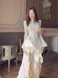 Elegant And Elegant Temperament Long-Sleeved Long-Sleeved Dress Dress For Women In Soft Dress