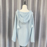 Hooded Knitted Shirt In Autumn 2024 New Soft-Cuckle Loose Coat