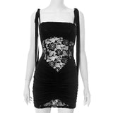 Women's Summer New Sexy Lace Slings Mini Dress Dress Women DJPT