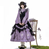 Teased Original Butterfly Orchid Loretta Girl Lolita Apron Dress Everyday Sweet Suit 9392