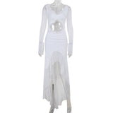 Autumn 2025 New Fashion Style Sexy Cressed Long Sleeve Dress Woman DJPT