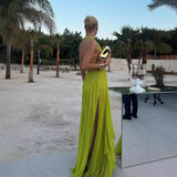 Women's New Sexy Sleeveless Slings Solid Folds Long Skirt Set HZ0628