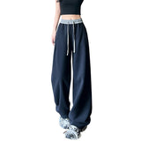 Popular Thin Pants Autumn New Color Trousers Women Loose Thin Leisure Loose Loose Trousers DJPT