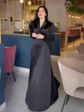 Temperament V-Neck 2024 Spring New Age Reduction Long-Sleeved Dress With Long-Sleeved