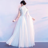 Performance Dress Female Dress Adult White Solo Contest Poetry Recitation Guzi Ancient Style Dress 2025 New