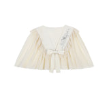 Blue Poetry Chinese Style Improvement Han Elements Women's Outer Sling Skirt Suit 9069