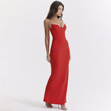 Summer New Women's Fashion Temperament Sexy Fish Bone Body Braces Fishtail Dress Woman DJPT