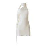 Dress Female Feel-Back Skirt Can Adjust The Hanging Neck And Set Of Skirts