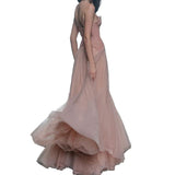 New Morning Robe High-End Dress Wedding Lace Fish Bone Bra Swing Net Yarn Dress