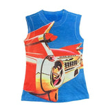 Summer Model Aircraft Printed Vest Sleeveless Coat Women's Top Vest Y2k Harajuku Top DJPT