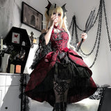 Teased Original Rosehip Lolita Woman Lolita Sling Skirt Everyday Cute Sweet Dress 7109