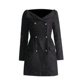 Temperament Commuting Elegant Wind 2025 New Fashion High-End Feeling Shoulder Folds To Repair The Summer Dress Woman