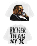 Vintage Men Cartoon H-Hang H-Hang PK T-Shirt American Kawai Long Dress Y2K Short Sleeves DJPT