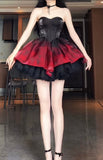 Gown Party Dress Lolita Dress Christmas Dress Burgundy Birthday Dresses SD1132