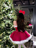Gown Spaghetti Straps Red Christmas Dress Birthday Dresses Birthday Outfits SD1125