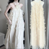 New Morning Robe Super Fairy Flower Showback Dress Elegant Loose Hanging Neck Dress