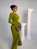 Women's Clothing 2025 Spring New Long Dress Temperament Dingy Banquet Long Dress