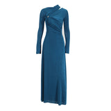 Body-Body-In-Body Bag Dress 2025 Summer New Folded Glazed Emptiness Irregular High-Sensing Body Dress