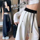 Popular Thin Pants Autumn New Color Trousers Women Loose Thin Leisure Loose Loose Trousers DJPT
