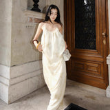 Zhao Sanguan The Same 2024 Flower Showback Dress Pure Fairy Gas U Neck Dress