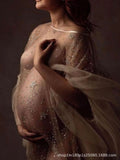 Independent Design Pregnant Woman Sexy Lace Pregnant Woman Photo Studio Photo Clothes Champagne Maternity