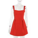 Sling Belt A Swinging Back Bow Dress Women In The New Temperament Skirt DJPT