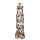 Sexy Vacation Sling Dress 2025 Summer New Back-Up Dress Women's Dress DJPT